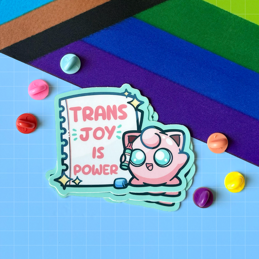 Trans Joy Jigglypuff PokéPRIDE Sticker