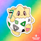 Pride Flag Togepi Sticker | WEATHERPROOF