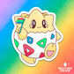 Pride Flag Togepi Sticker | WEATHERPROOF